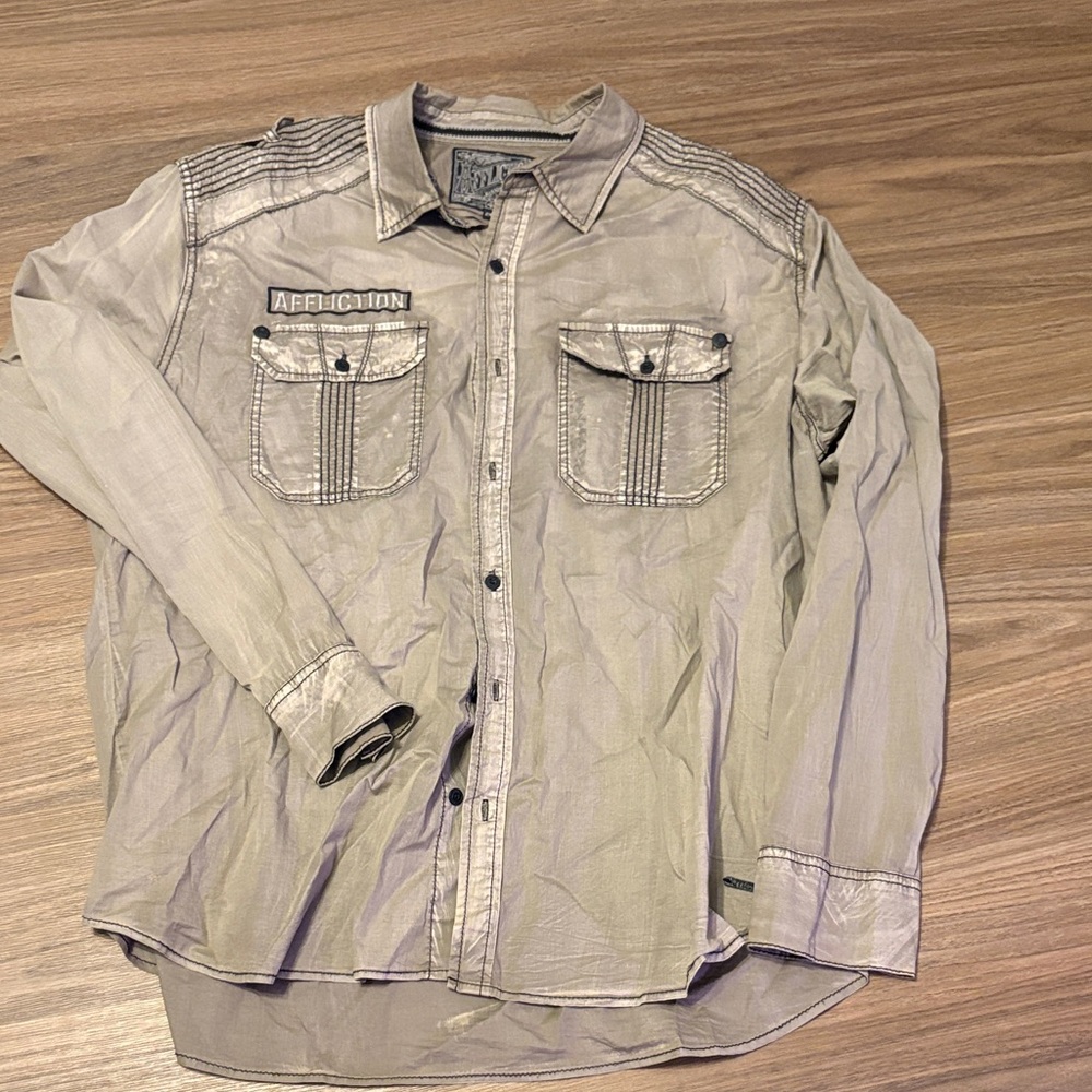 Affliction Button Down - image 1